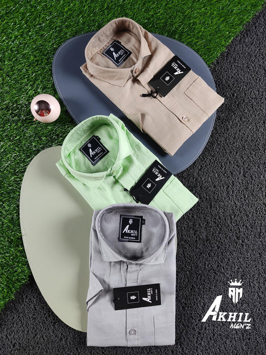 LENIN COTTON PLAIN SHIRT